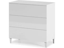 Cómoda  Branco (Aglomerado de Melamina - 80x80x40 cm)