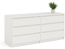 Cómoda DMORA Branco (Laminado Lacado - 153.6x70.1x50 cm)