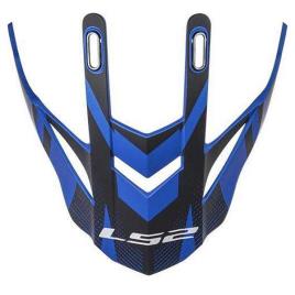 Viseira Mx436 Evo Master One Size Matt Black / Blue