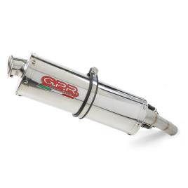 Gpr Exhaust Systems Silencioso Trioval Slip On R 850 R 03-07 Homologated One Size Glossy Silver / Glossy Silver
