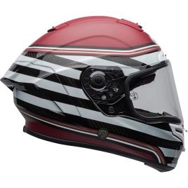 Bell Capacete Integral Race Star Flex Dlx S RSD The Zone Matte / Gloss White / Candy Red