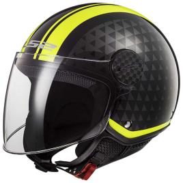 Capacete Jet Of558 Sphere Lux S Crush / Black / Hi Vis Yellow