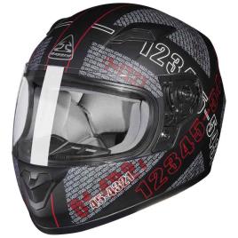 Capacete Integral Sp-56 Numbers Junior M Black