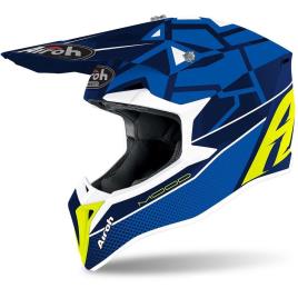 Capacete Motocross Wraap Junior Mood S Blue Gloss