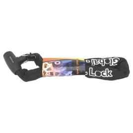 Global Lock Integrado Cadeado Corrente 10 Mm 90 cm Black / White