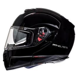 Mt Helmets Capacete Modular Atom Sv Solid 2XL Black Gloss