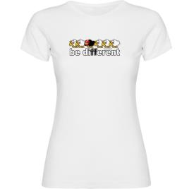 Camiseta De Manga Curta Be Different Motorbike S White
