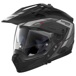 Capacete Conversivel N70-2 X Grandes Alpes N-com S Flat Black / Grey