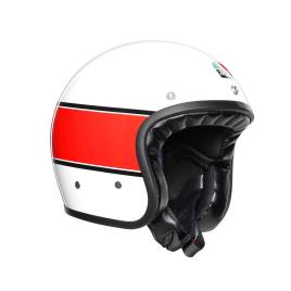 Capacete Jet X70 Multi MS Mino 73 White / Red