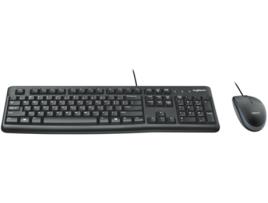 Teclado + Rato LOGITECH MK120 (Com Fio - Teclado Numérico)