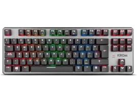 Teclado Gaming KROM Kernel TKL (Mecânico - Layout Português - Switch Red Outemu - Iluminado)