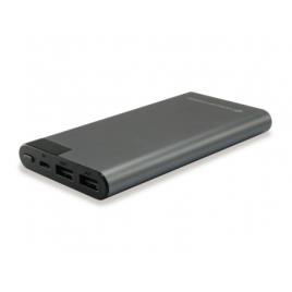 POWERBANK 10000MAH LCD DISPLAY GREY