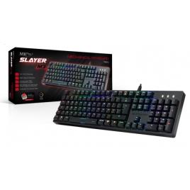 Teclado Gamer Mecânico MKPlus Slayer M3, 105 teclas com retroiluminação 100% RGB, Full Antighosting, Switch Kailh BROWN.