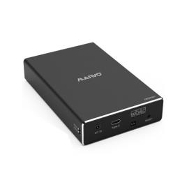 CAIXA EXTERNA PARA 2 DISCOS RIGIDOS 2.5 SATA USB 3.1 GEN 2 10GB PRETA - 