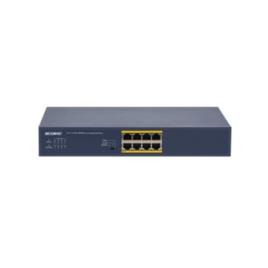 Switch  GLS5108P, com 8 portas Gigabit PoE (802.3at - 30W por porta).