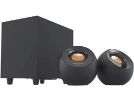 Colunas 2.1 CREATIVE Pebble Plus (USB - Preto)