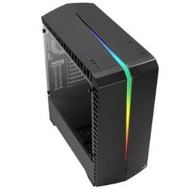 Cx Miditower Aerocool Scar, Rgb Flow, Painel Glass
