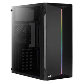 Caixa Atx Aerocool Rgb 13 Modes Full Window Side Panel Preto