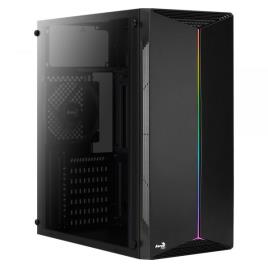 CAIXA MIDITOWER AEROCOOL SPLIT, RGB FLOW, PAINEL ACRILICO