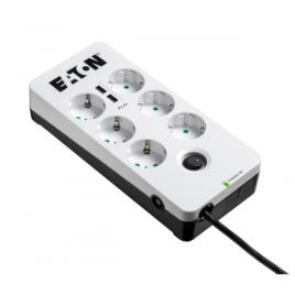 PB6UD estabilizador de corrente Preto, Branco 6 tomada(s) CA 220 - 250 V 1,5 m