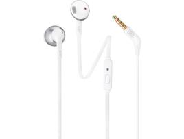 Auriculares Com fio JBL T205 (In Ear - Microfone - Cinzento)