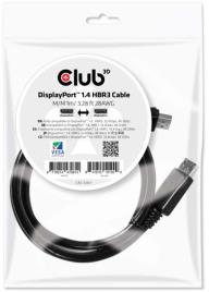 Cabo Club3D DisplayPort 1.4 HBR3 8K60Hz 3 Metros