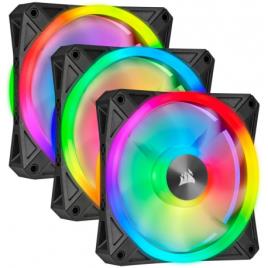 Ventoinha  iCUE QL120 RGB PWM Preto 120mm (Pack 3) c