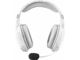 Auscultadores Gaming TRUST GXT 322W (Com fio - Com Microfone - Branco)