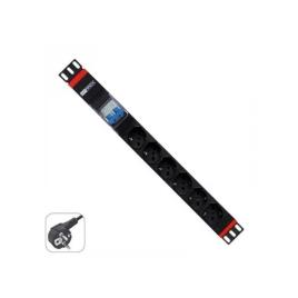Multiple Socket rack 19\\- 6 /Schuko sockets  wit.
