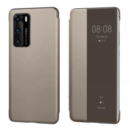 P40 Capa Smart Flip View Caqui