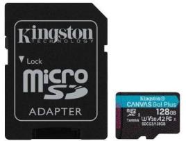 Cartão de Memória MicroSD KINGSTON Canvas Go Plus (128 GB - 170 MB/s)