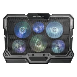 Suporte para notebook com ventilador Mars Gaming MNBC4 RGB Preto