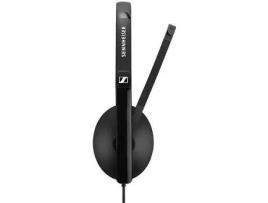 Sennheiser - SC 130 - SC 100 series - auscultadores - on ear - com cabo - USB - preto