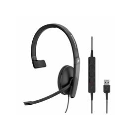 Auscultadores SENNHEISER SC 130 On-Ear USB, 20000Hz, 3,5mm, 115Db, Black