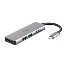 D-LINK HUB USB-C 5 EN 1 COM HDMI *NEW* PROMO