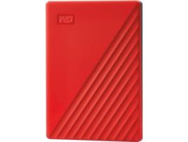 Disco HDD Externo WESTERN DIGITAL My Passport Worldwide (Vermelho - 4 TB - USB 3.0)