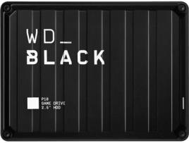 Disco HDD Externo WD_Black P10 Game Drive 4TB (Preto - 4 TB - USB 3.2)