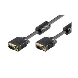 Cabo SVGA / VGA 15pin HD Plug M/M with Ferrite Cores, CU,AWG28, 15,0M