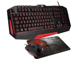 Kit SPIRIT OF GAMER 3 em 1 (Teclado Português + Rato + Tapete de Rato)