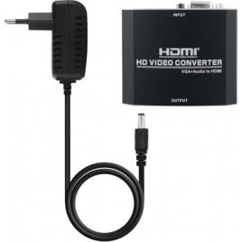 Adaptador VGA para HDMI com Áudio  10.16.2101-BK Preto