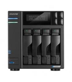 NAS Asustor AS6604T 4 BAY J4125 2.0GHZ QC 4GB DDR4 2XM.2PCIE + 4XSATA32X2.5 GBE 3YR WRT