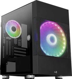 Caixa MATX Aerocool Atomic V1 Cubecase 1x20cm +1x12cm ARGB