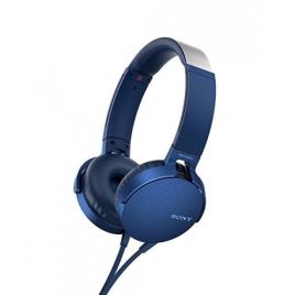 MDR-XB550APL - Auscultador EXTRA BASS com comando de controlo e microfone incorporado. Novo design com estrutura metálica e alm