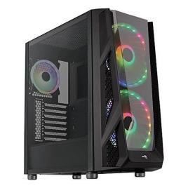 Caixa Semitorre Micro ATX / Mini ITX / ATX Aerocool Night Hawk Duo RGB USB 3.0 Ø 20 cm Preto