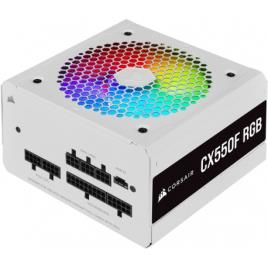 CX550F RGB White, 550 Watt, 80 PLUS Bronze, Fully Modular RGB White PSU, EU Version