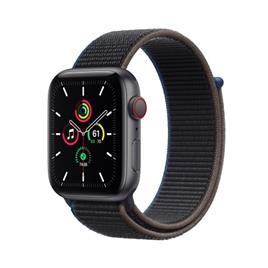 Apple Watch SE GPS + Cellular, 44mm Space Gray Aluminium Case with Charcoal Sport Loop