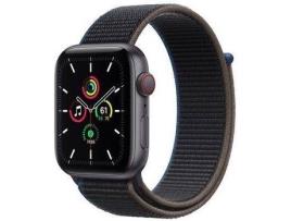 APPLE Watch SE 44 mm Cellular Cinza, Preto Sport Band