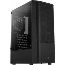 Caixa AEROCOOL QUANTUM MESH V1 BLACK ATX, TEMPERED GLASS, FRONT MESH, 1x12CM FAN