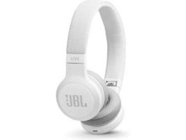 Auscultadores Bluetooth JBL LIVE 400 (On Ear - Microfone - Atende Chamadas - Branco)