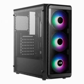 CX MIDITOWER AEROCOOL SI-5200 FROST 3X FAN RGB FIXO, PAINEL ACRILICO, PRT